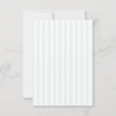 Modern Minimal Wedding Invitation with  Stripe Einladung (Rückseite)