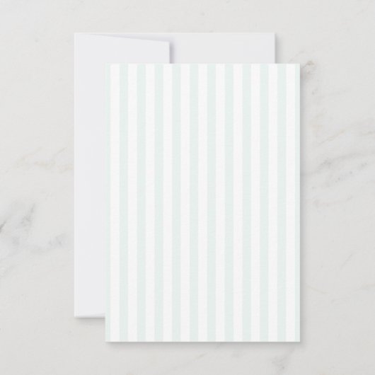 Modern Minimal Wedding Invitation with  Stripe Einladung (Rückseite)