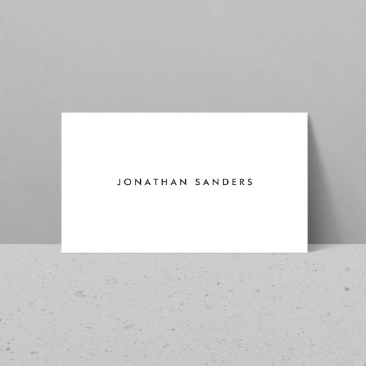 MODERN & MINIMAL weiß Visitenkarte