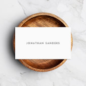 MODERN & MINIMAL weiß Visitenkarte