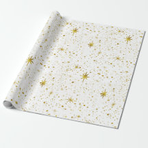 Modern & Minimal White / Gold Weihnachtsstar
