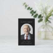Modern minimale Beerdigungskarte Visitenkarte (Stehend Vorderseite)