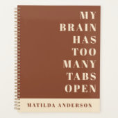 Modern minimale, einfache, lustige Typografie-Zeit Planer (Vorderseite)