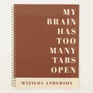 Modern minimale, einfache, lustige Typografie-Zeit Planer