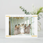 Modern minimale Foto-Überbrückungskarte Karte (Stehend Vorderseite)