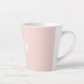 Modern minimale Pastel Pink Hallo und Sie nennen Milchtasse (Rechts)