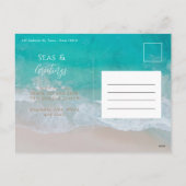 Modern minimale Weihnachtskarte am Foto Feiertagspostkarte (Rückseite)