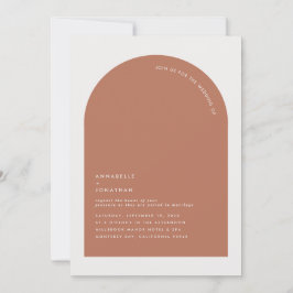 Modern minimaler bohemischer Rost Terrakotta geome