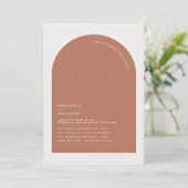 Modern minimaler bohemischer Rost Terrakotta geome (Stehend Vorderseite)