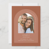 Modern minimaler bohemischer Terrakotta geometrisc (Vorderseite)