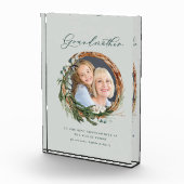 Modern minimaler Eukalyptuskranz Foto Großmutter (Rechts)