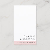 Modern minimaler QR-Code rot-weiß vertikal Visitenkarte (Vorderseite)