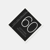 Modern Minimaler Sechzigster und Fantastischer 60. Serviette (Ecke)