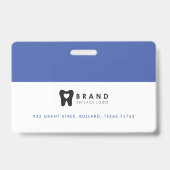 Modern & minimales Circle Foto Rahmen & Firmenlogo Ausweis (Back)