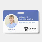 Modern & minimales Circle Foto Rahmen & Firmenlogo Ausweis (Front)