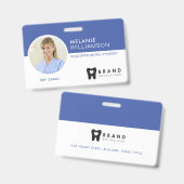 Modern & minimales Circle Foto Rahmen & Firmenlogo Ausweis (Front & Back)