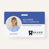 Modern & minimales Circle Foto Rahmen & Firmenlogo Ausweis (Vorderseite)