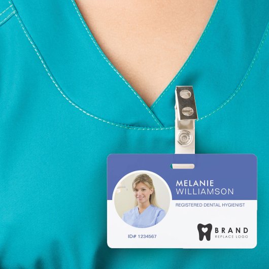 Modern & minimales Circle Foto Rahmen & Firmenlogo Ausweis