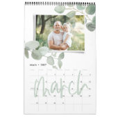 Modern minimales Eukalyptus-Foto-Skript Kalender (Mär 2027)