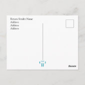 Modern | Minimales Mitgefühl | BLUME Postkarte (Rückseite)