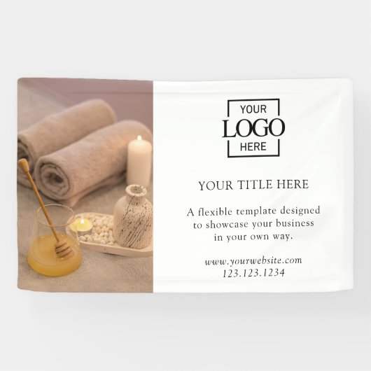 Modern Minimalis Business Logo Photo Professional Banner (Horizontal)