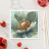 Modern Minimalis Emerald and White Wedding Napkins Serviette (Beispiel)