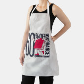 Modern Minimalist 60 Percent Off Ignorance Typogra Schürze (InSitu)