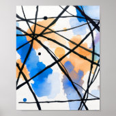 Modern Minimalist Abstract Line Art Poster (Vorne)