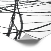 Modern Minimalist Abstract Line Art Poster (Ecke)