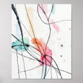 Modern Minimalist Abstract Line Art Poster (Vorne)