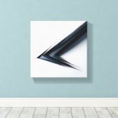Modern Minimalist Abstract Sharp Vector - 3D  Leinwanddruck (Insitu (Holzboden))
