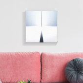 Modern Minimalist Abstract Vertical Beam - 3D  Leinwanddruck (Insitu (Wohnzimmer))