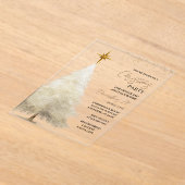 Modern Minimalist Acrylic Christmas Party Acryleinladungen (Ablage )