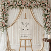 Modern Minimalist Acrylic Wedding Welcome Acrylschild