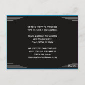 Modern Minimalist Address Change Moving  Postkarte (Rückseite)