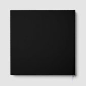 Modern Minimalist All Purpose Photo Album - Black  Gästebuch (Rückseite)