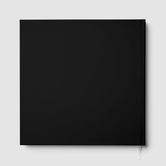 Modern Minimalist All Purpose Photo Album - Black Gästebuch (Rückseite)