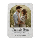 Modern Minimalist Arched Photo personalized Magnet (Vertikal)