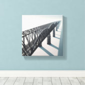 Modern Minimalist Architectural Bridge - Infinite  Leinwanddruck (Insitu (Holzboden))