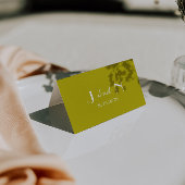 Modern Minimalist Army Green Wedding Place Cards Tischnummer