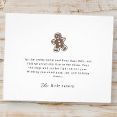 Modern Minimalist Bakery Holiday Thank You Flyer