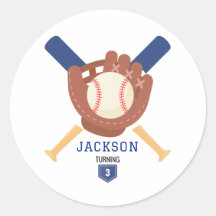 Modern Minimalist Baseball Batter Up Birthday