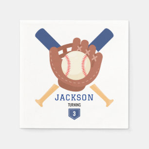 Modern minimalist Baseball Batter Up Geburtstag Serviette