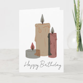 Modern Minimalist Birthday Greeting Karte