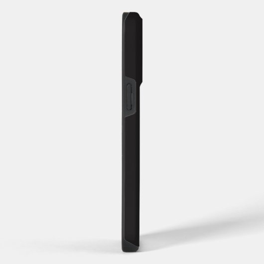 Modern Minimalist Black Executive QR Code Monogram iPhone Hülle (Rechte Seite)