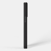 Modern Minimalist Black Executive QR Code Monogram iPhone Hülle (Rechte Seite)