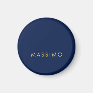 Modern minimalist blau gold professionell trendy magnet