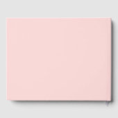 Modern Minimalist Blush Pink Wedding Gästebuch (Rückseite)