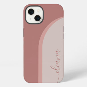 Modern Minimalist Boho Bogen Personalized iPhone 13 Hülle