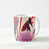 Modern Minimalist Boho Floral Botanical Kaffeetasse (VorderseiteRechts)